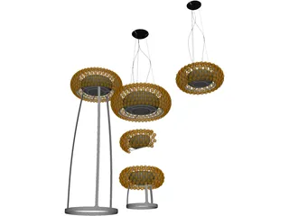 Caboche Floor Lamp 3D Model