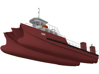 Tug Boat 3D Model