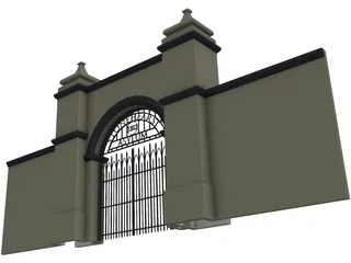 Stonehearst Asylum Gate 3D Model