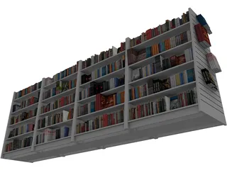 Book Rack 3D Model