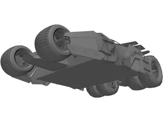 Batmobile Tumbler Car  3D Model