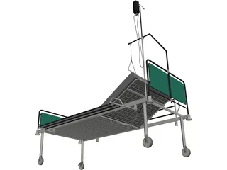 Hospital Bed 3D Model