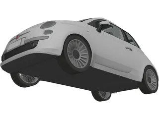 Fiat 500 (2008) 3D Model