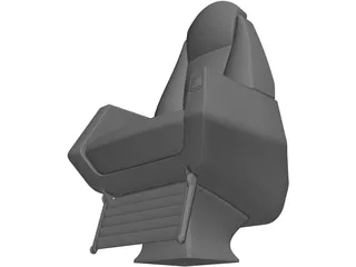 Executive Jet Seat 3D Model