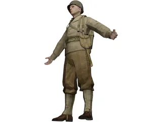 Soldier Rig 3D Model