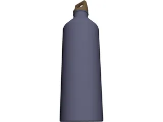 Aluminum Water Bottle 3D Model