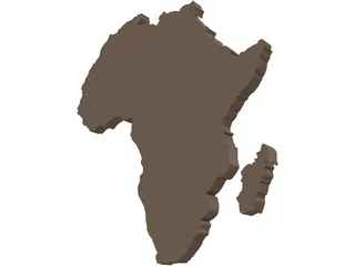 Africa Map 3D Model