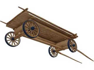 Horse Cart 3D Model