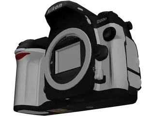 Nikon D200 3D Model