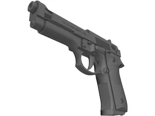 Beretta 92FS 3D Model