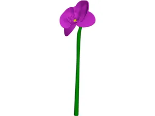 Orchid Flower 3D Model