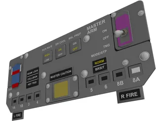 F-14A ACM Panel 3D Model