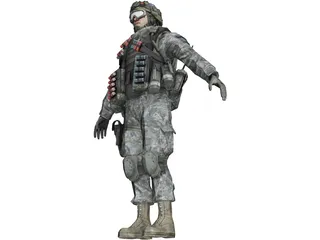 Soldier 3D Model