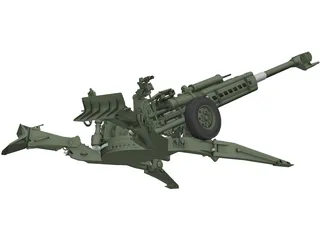 M777 Howitzer  3D Model