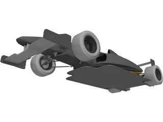 Formula 2000 Racing Car 3D Model