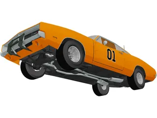Dodge Charger General Lee (1969) 3D Model