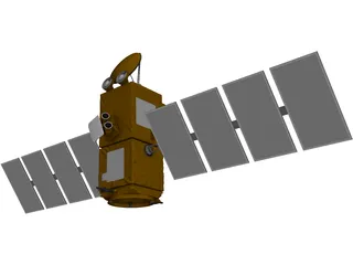 Jason-1 Satellite 3D Model