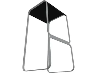 Bar Stool Continuum 3D Model