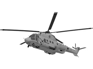 Eurocopter EC225 Super Puma 3D Model