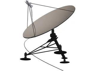 Satellite Dish Antenna 3D Model