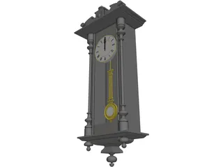 Pendulum Clock 3D Model