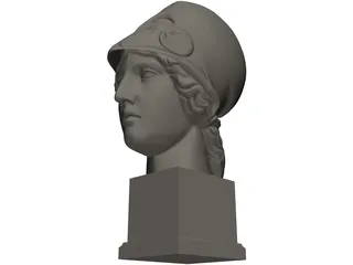 Athena Head 3D Model