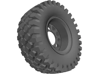 Offroad Tire 3D Model