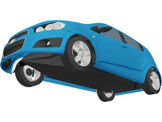 Chevrolet Aveo (2011) 3D Model