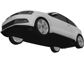 Volkswagen Polo GTi (2012) 3D Model