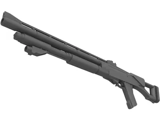 Assault Shotgun Concept 3D Model