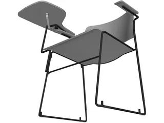 Chair with Writepad 3D Model