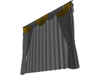 Curtain 3D Model