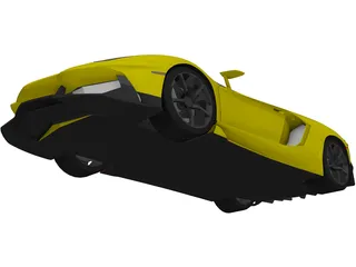 Lamborghini Aventador J Roadster 3D Model