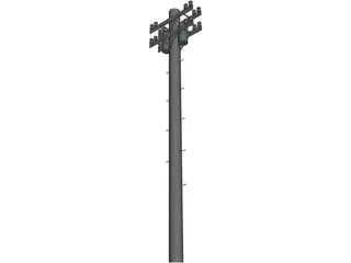 Electric Pole 3D Model