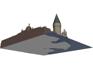 Hogwarts School of Witchcraft and Wizardry 3D Model