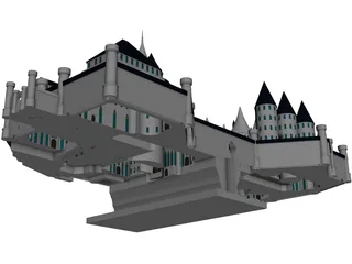 Castle Medieval Old 3D Model