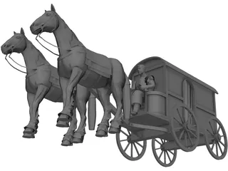 Roman Carriage 3D Model