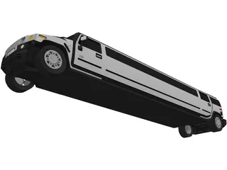 Hummer Limousine 3D Model