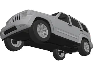 Jeep Cherokee Rubicon (2008) 3D Model