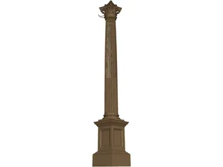 Corinthian Column 3D Model