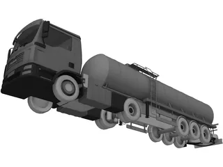 Man Truck Tank 3D Model