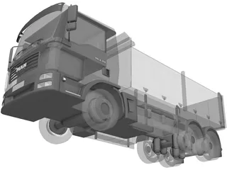 Man Dump Truck 3D Model