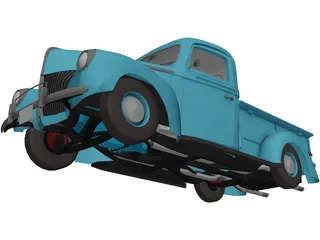 Ford Pickup (1940) 3D Model