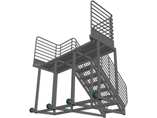 Aluminium Platform 3D Model