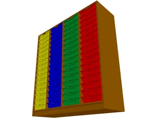 Column Tray Unit 3D Model