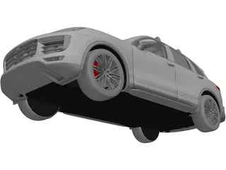 Porsche Cayenne Turbo (2014) 3D Model