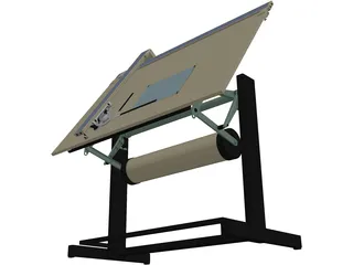 Drafting Table 3D Model