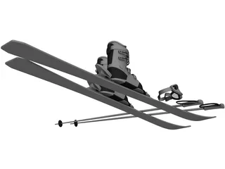 Ski 3D Model