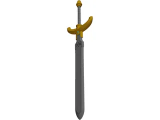 Zelda Sword Excalibur 3D Model