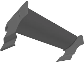 Group 5 Racing Rear Spoiler Wing 3D Model